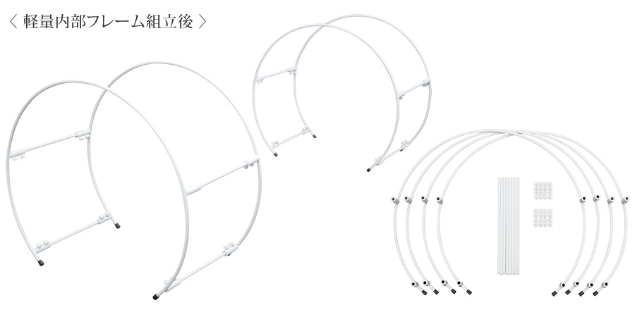 軽量内部フレーム組み立て後