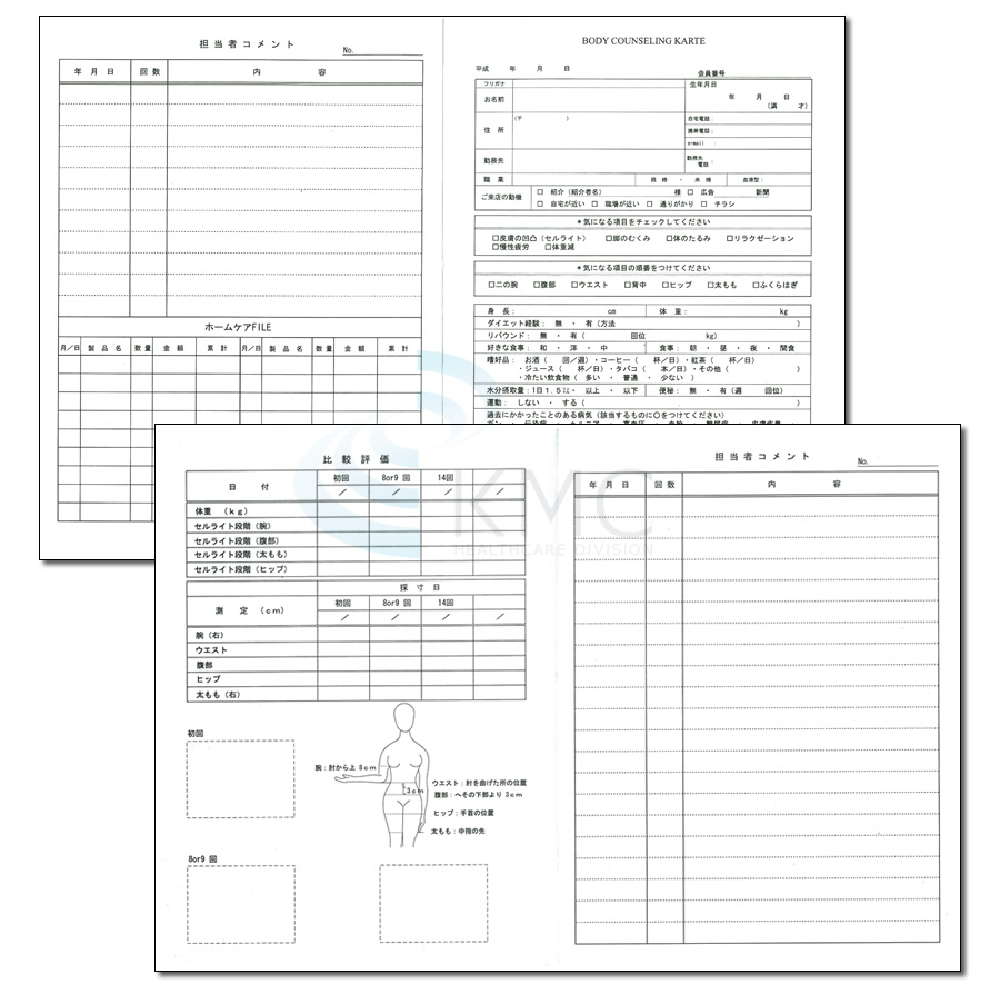 ボディカウンセリングカルテ